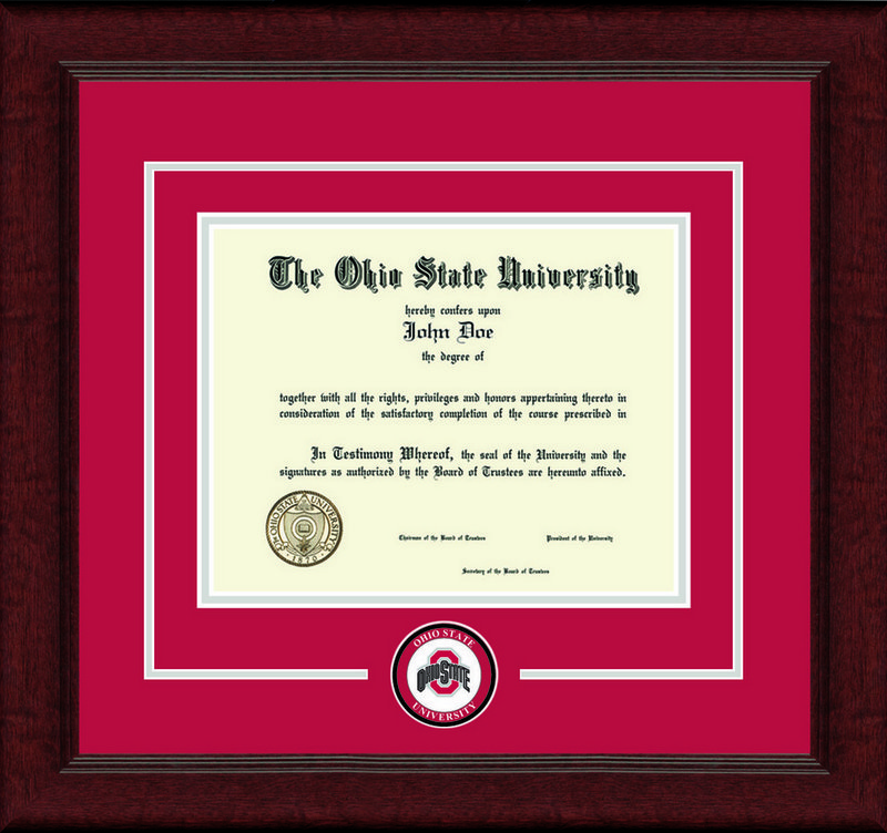 Ohio State Buckeyes Diploma Frame Lasting Memories DSCHOhsuLmC^RdSi