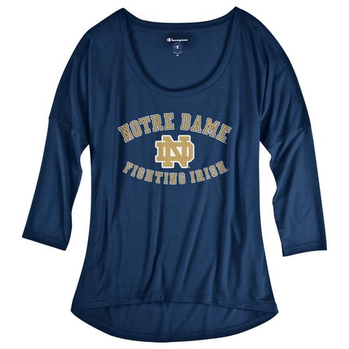 Notre Dame Fighting Irish Womens Shirt Navy 4807394 APC02480829