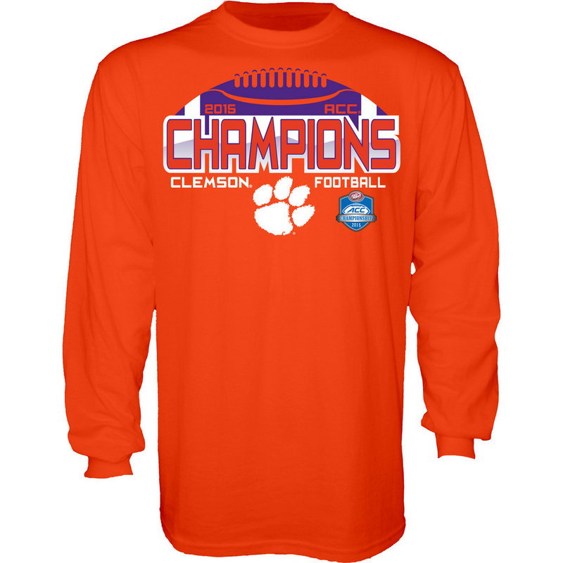 Clemson Tigers 2015 ACC Champions Long Sleeve T Shirt 000000000N93M