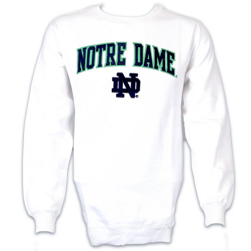 notre dame sweatshirt white