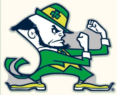 University Of Notre Dame Decal Mascot 8" x 8"