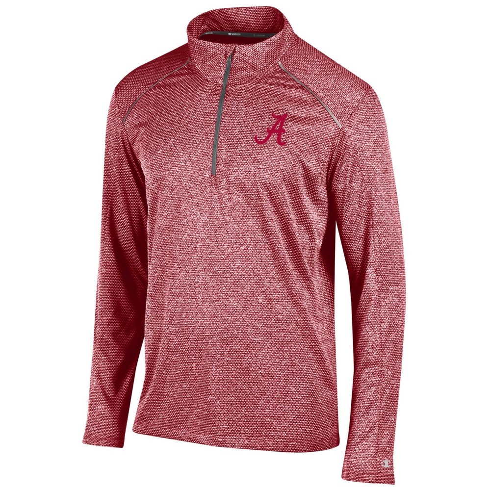 Alabama Crimson Tide Quarter Zip Long Sleeve Shirt APC02613157