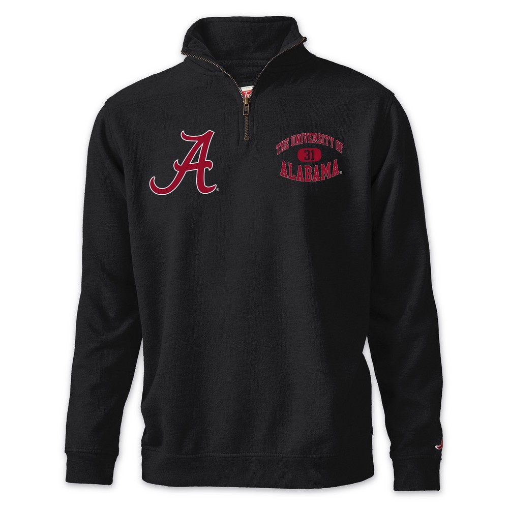 Alabama Crimson Tide Quarter Zip Sweatshirt Slate R1199515