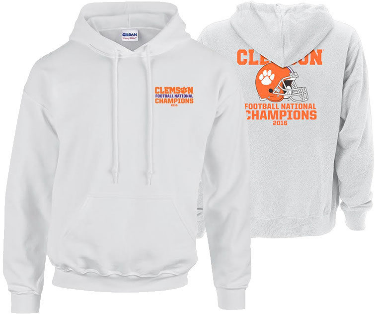 clemson sweatshirt white