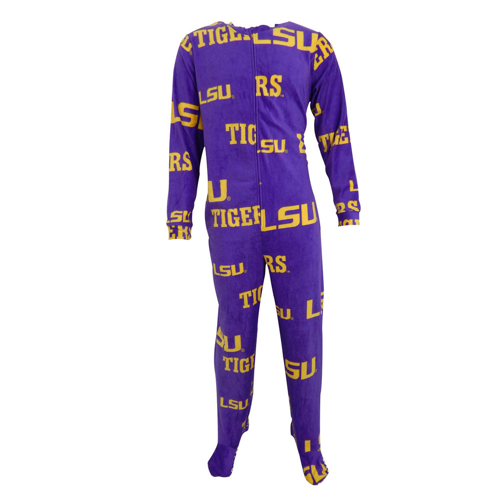 LSU Tigers Union Suit Footie Pajamas PJs