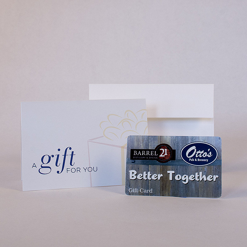 $20 Otto's or Barrel 21 Gift Card