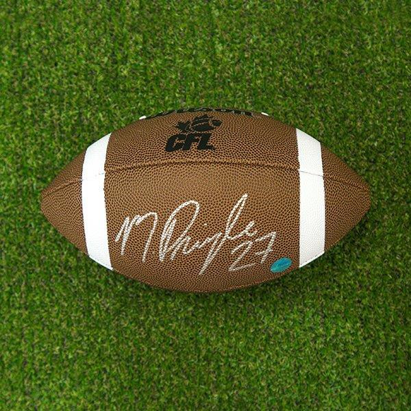 Mike Pringle Autographed CFL Wilson Composite Football Montreal Alouettes