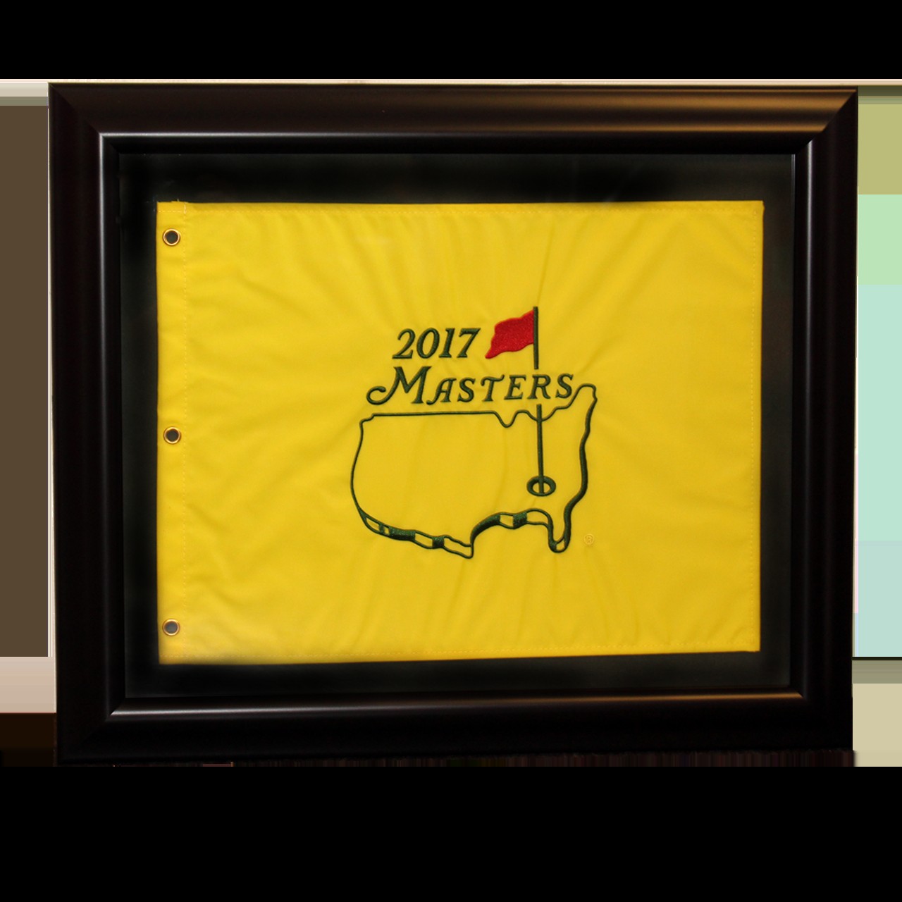 2017 Masters Pin Flag - Framed