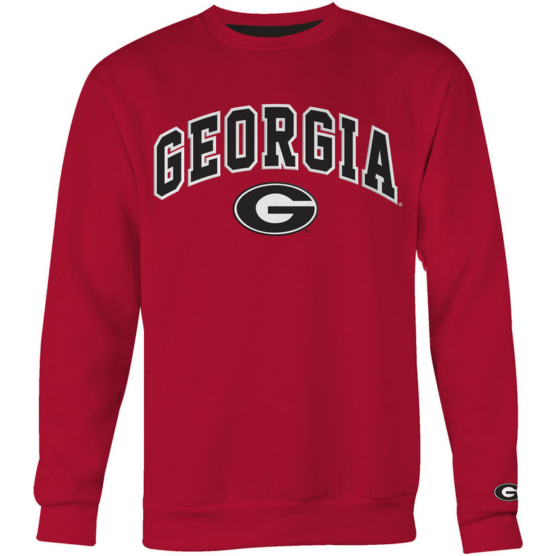 Georgia Bulldogs Crewneck Sweatshirt Red GEO49354