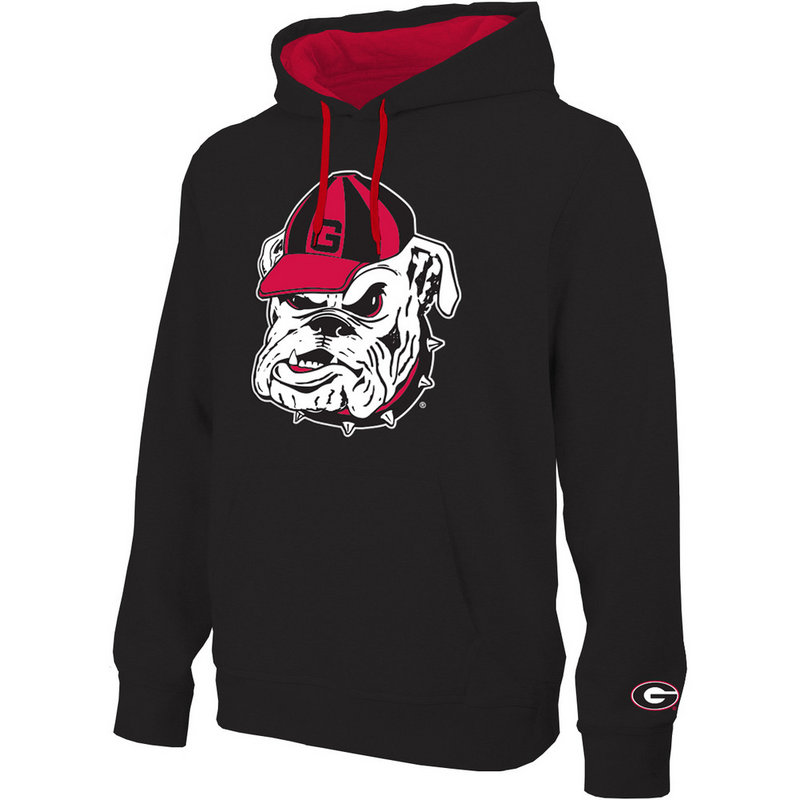 Georgia Bulldogs Twill Hooded Sweatshirt Black GEO28417