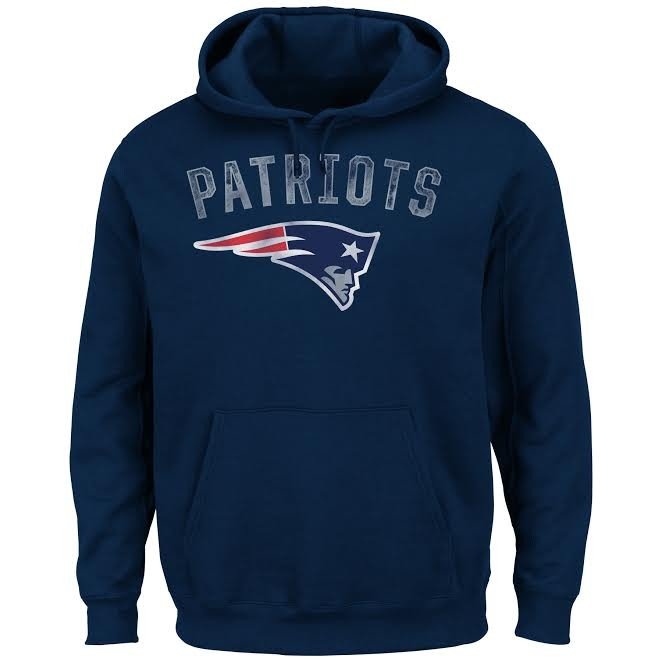 New England Patriots Vintage Hooded Sweatshirt Navy K099-4506-8K-2ZU
