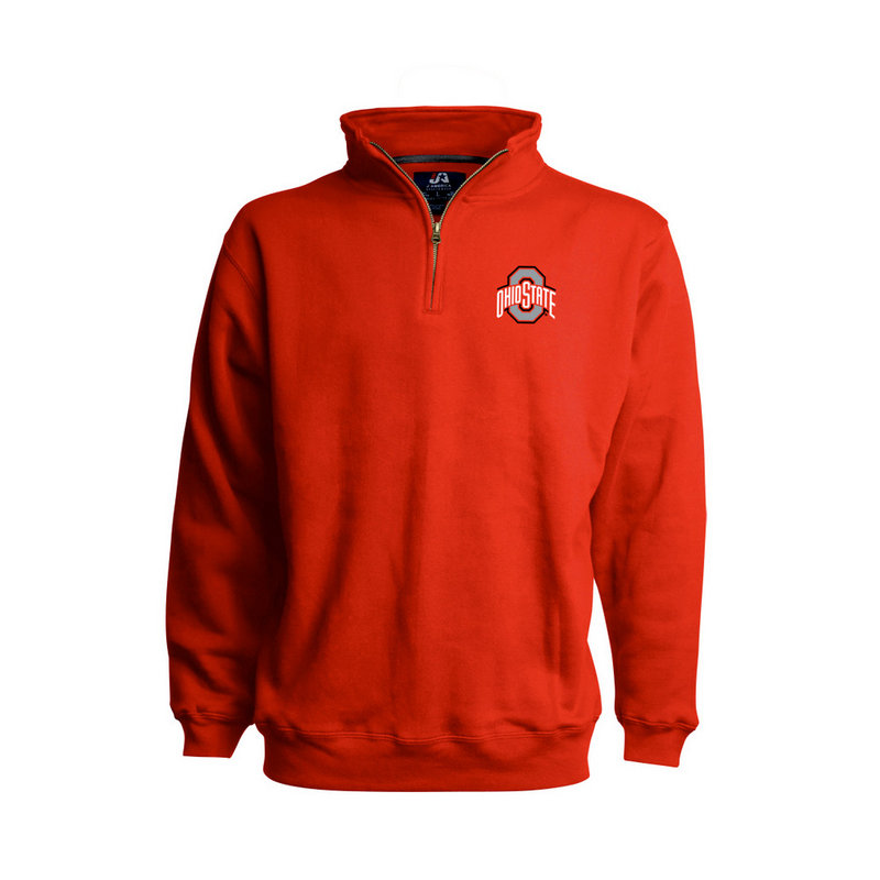 Ohio State Buckeyes Classic Quarter Zip Sweatshirt Red 394258