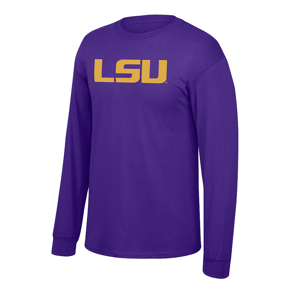 LSU Tigers Mens Long Sleeve TShirt Purple
