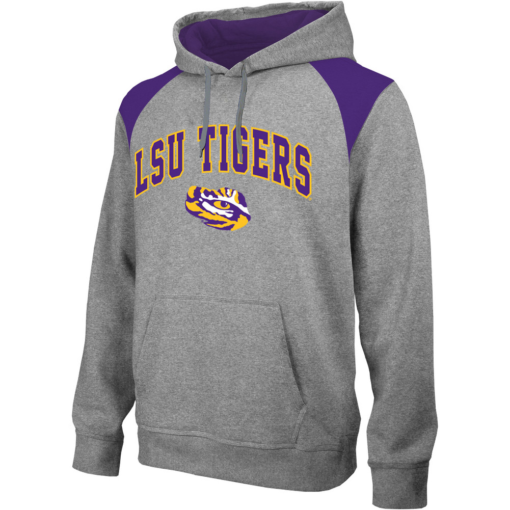 LSU Tigers Performance Hooded Sweatshirt Gray LSU4P692