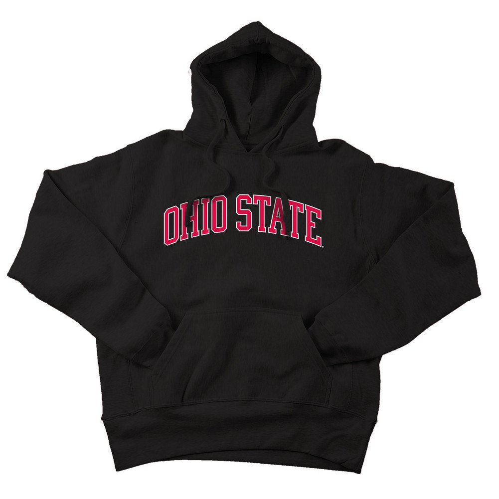 Ohio State Buckeyes Hooded Sweatshirt Black Applique 393968