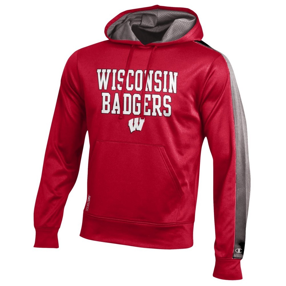 Wisconsin Badgers Mens Performance Hooded Sweatshirt 4787888-APC02479999