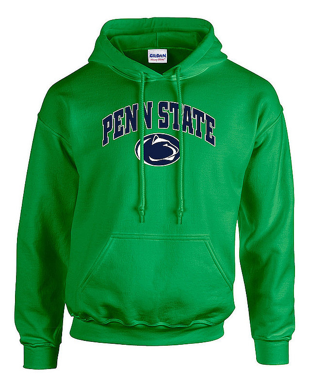 Penn State Irish Green Hooded Sweatshirt Arching Over Lion Nittany ...