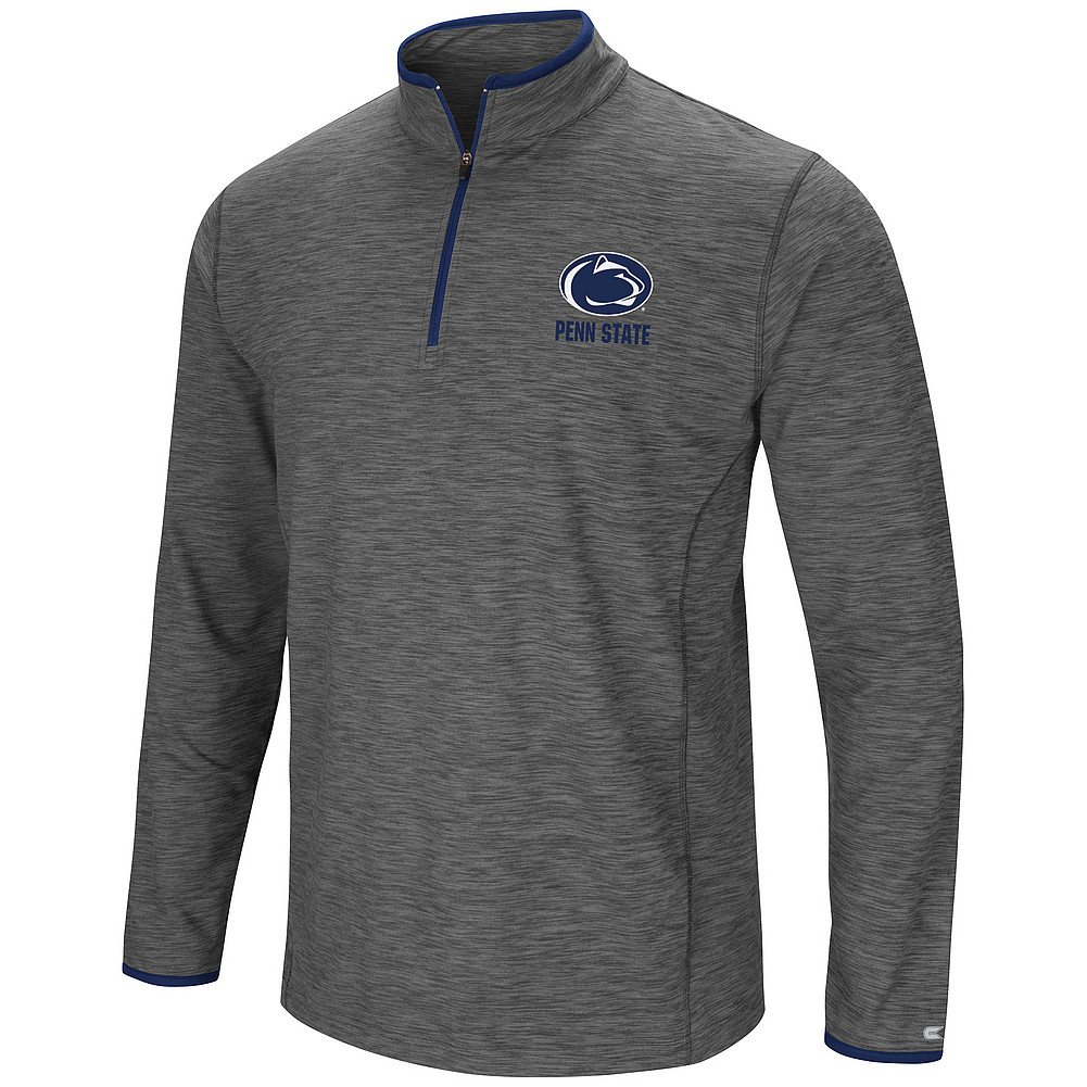 Penn State Men's Heather Charcoal Quarter Zip Wind Shirt Nittany Lions ...